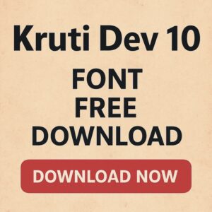 Krutidev 10 Font Free Download